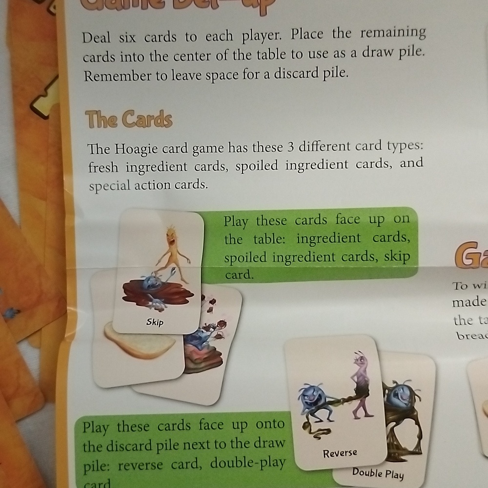 Hoagie A Goofy Kitchen Adventure Build A Sandwich Card Game COMPLETE - Picture 7 of 17